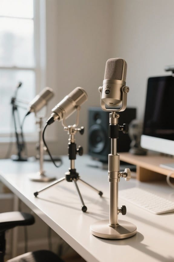 desktop microphone stand considerations