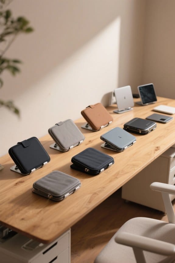 lap cases with stands