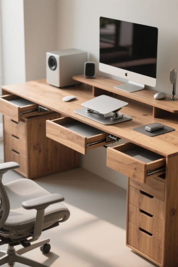 lap stands with drawers