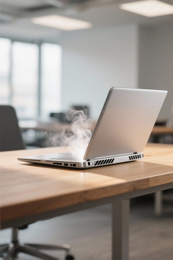 laptop temperature during usage