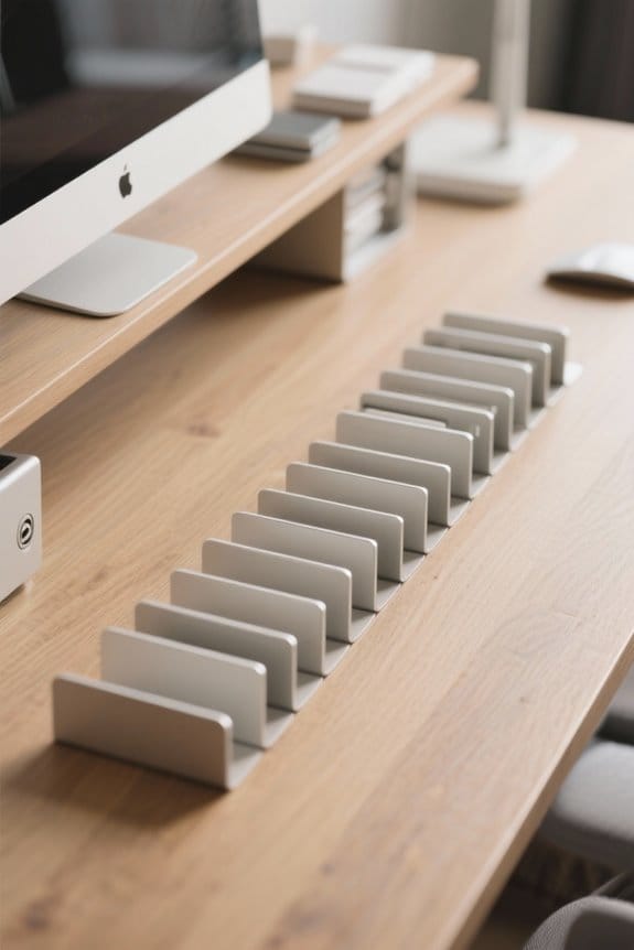 stylish desk shelf risers