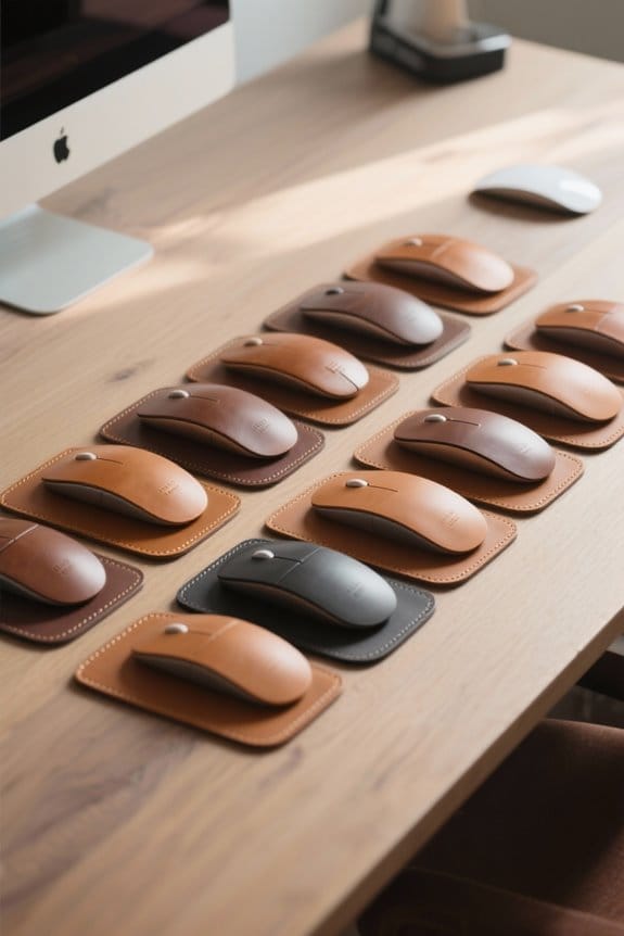 stylish functional leather mouse pads