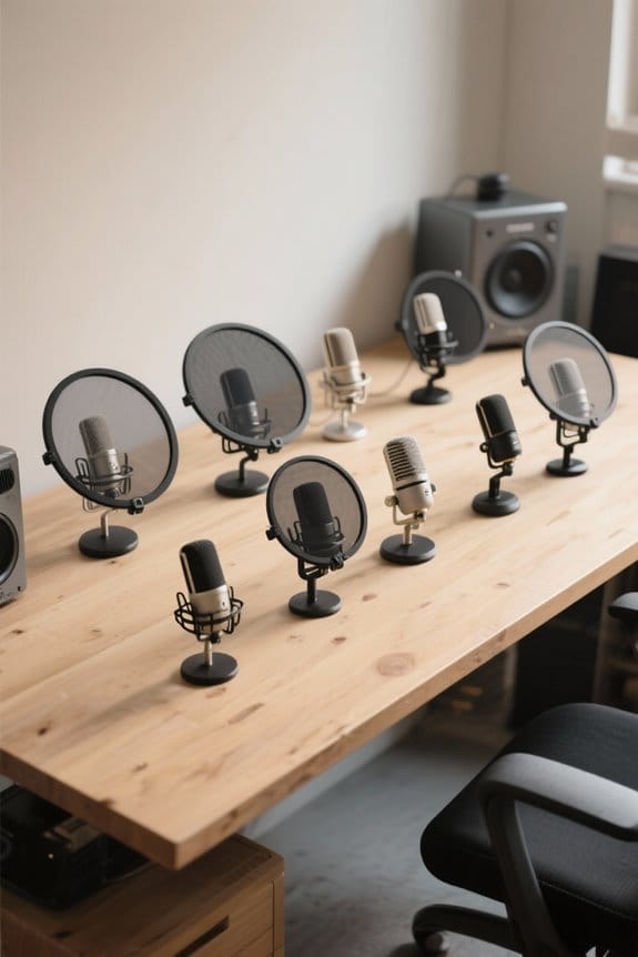 top microphone sound shields