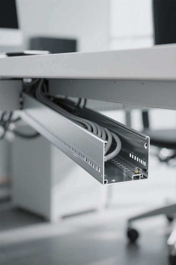under desk cable management