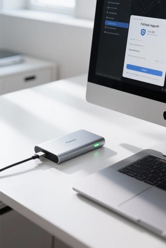 encrypting external drive data