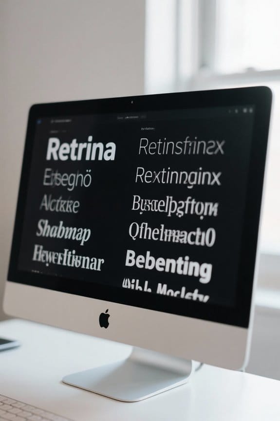 font clarity via resolution
