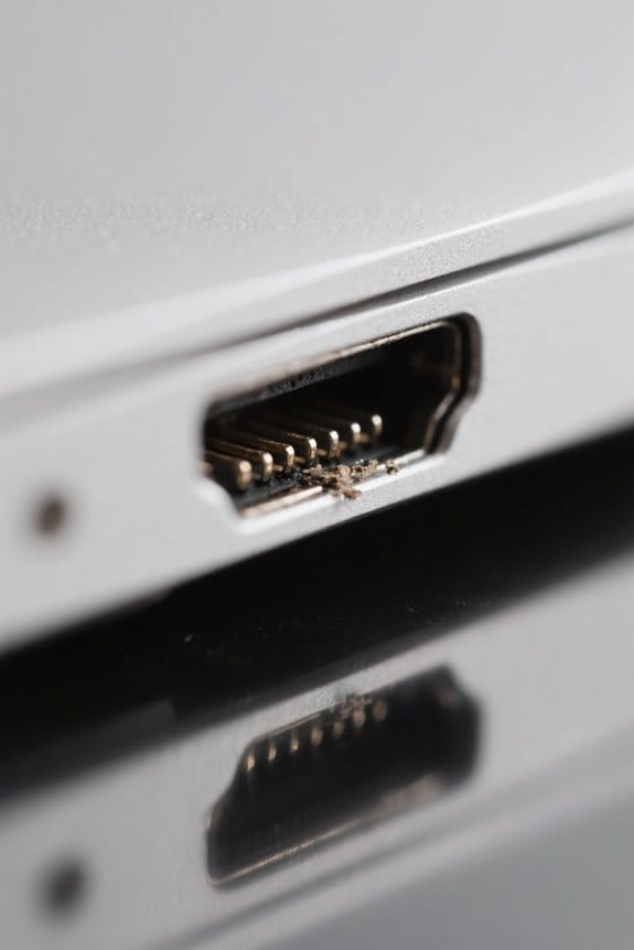 inspect usb c port damage